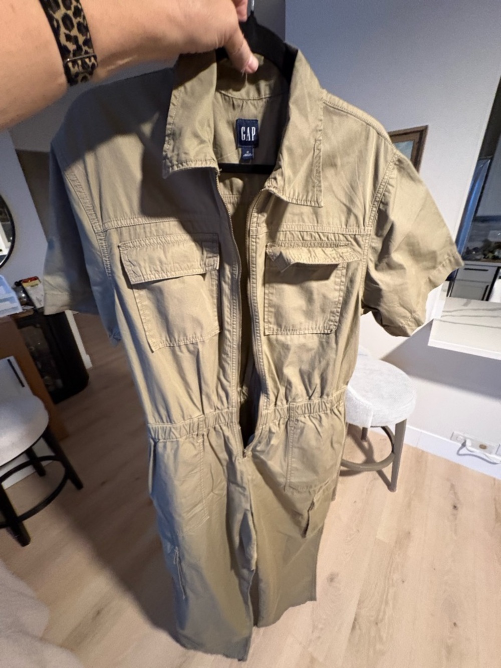 Olive khaki jumpsuit! New without tags never worn. Size 16.